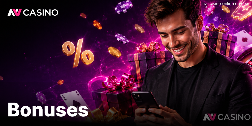 NVCasino – bonuses and promotions for players