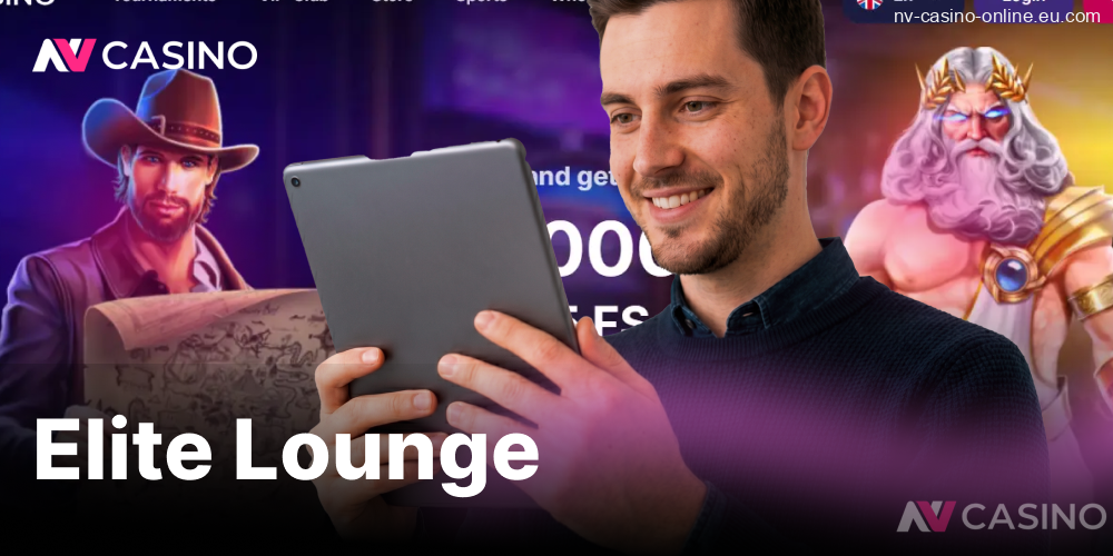 nvcasino – elite lounge vip area for high rollers