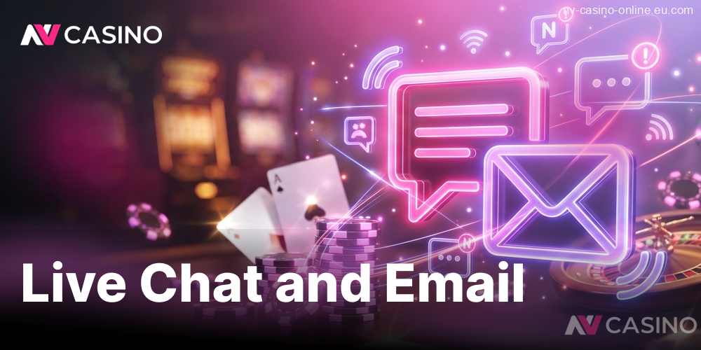 nvcasino – live chat and email support for quick solutions